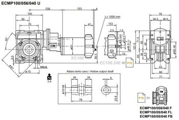 Plan motoréducteur Transtecno continu CM040